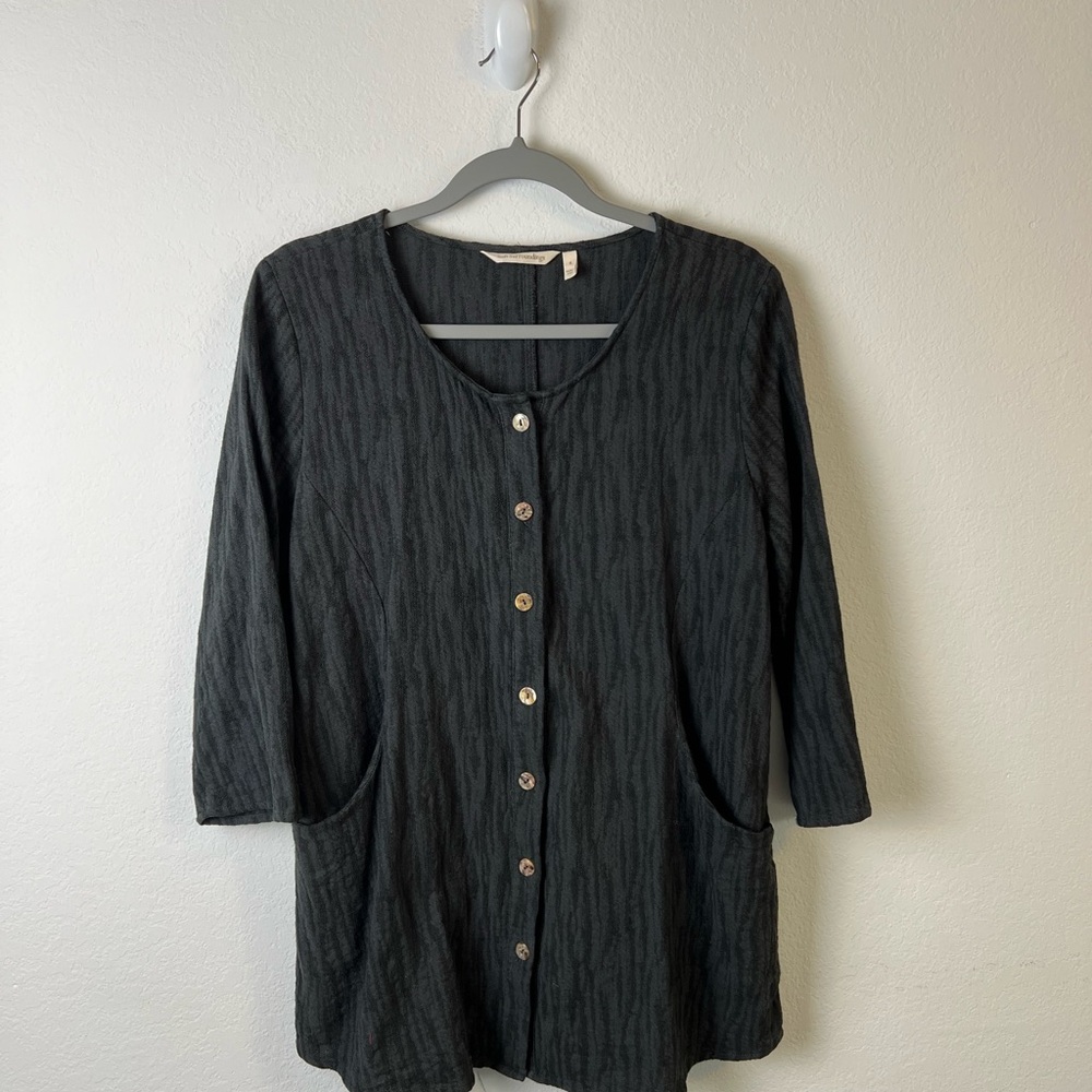 Soft Surroundings Button Front Top - image 1